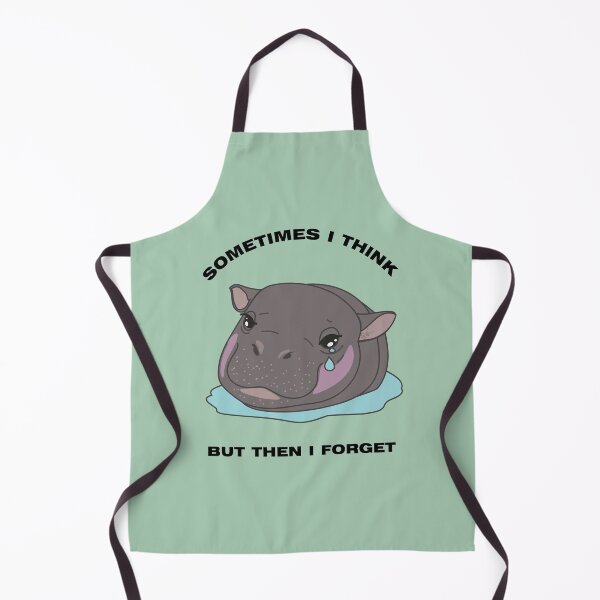 Item preview, Sad Baby Hippo - Sometimes I Think designed and sold by SKETCHYANDGRAPHIC.