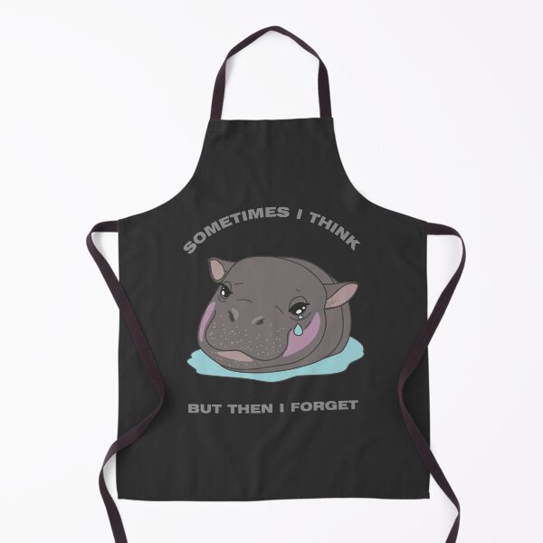 Item preview, Sad Baby Hippo - Sometimes I Think designed and sold by SKETCHYANDGRAPHIC.