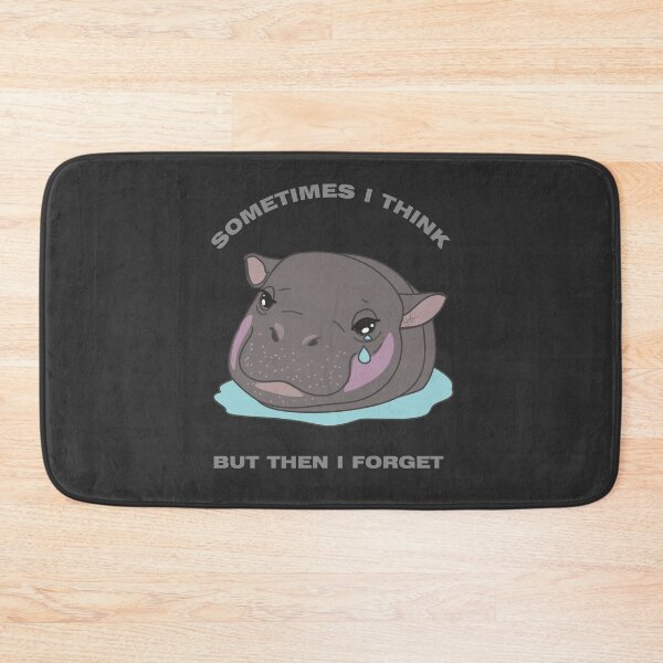 Item preview, Sad Baby Hippo - Sometimes I Think designed and sold by SKETCHYANDGRAPHIC.