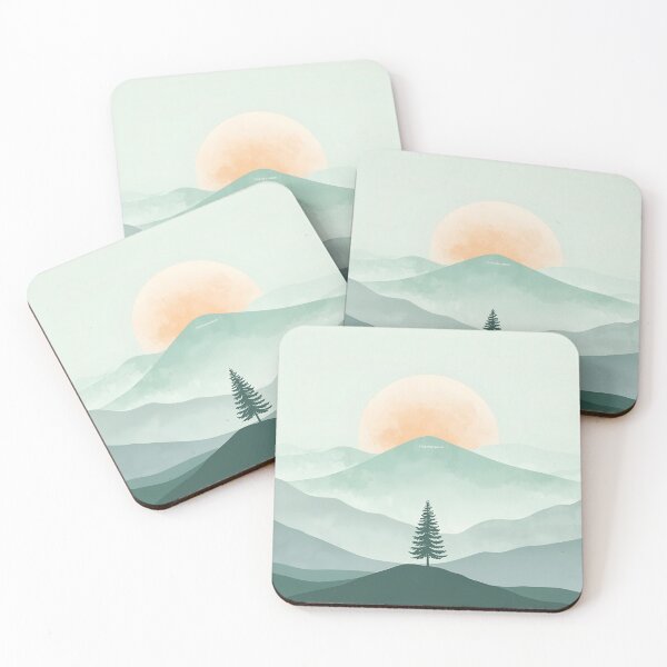 Item preview, Dreamy Fog Zen Nature Scene designed and sold by ChicTrendz.