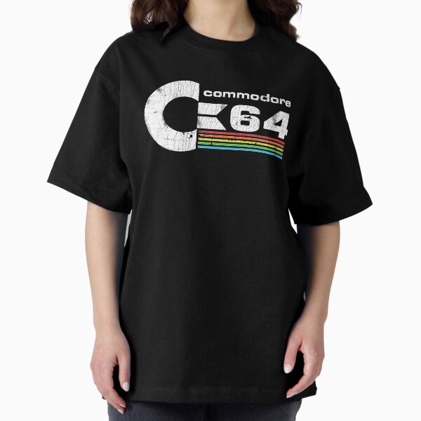 Camiseta Retro Commodore 64 – 100% Algodón, Diseño De Cuello Simple, Estampado De Ordenador Clásico, Unisex