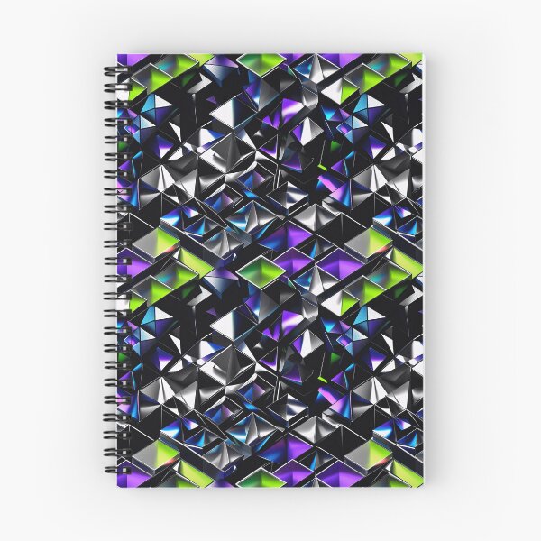 Item preview, Retrofuturistic 3D Geometric Grid Pattern designed and sold by SketchNStyle.