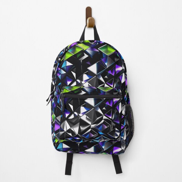 Item preview, Retrofuturistic 3D Geometric Grid Pattern designed and sold by SketchNStyle.