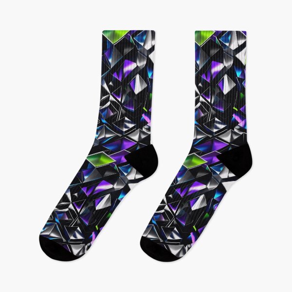Item preview, Retrofuturistic 3D Geometric Grid Pattern designed and sold by SketchNStyle.