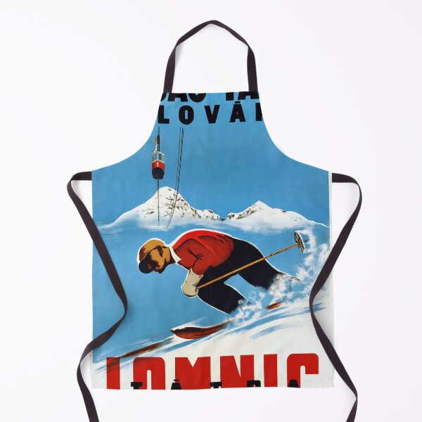 Item preview, Vintage Skiing Poster | High Tatras Slovakia Art | Lomnic Winter Sports | Mid-Century Travel & Adventure Decor designed and sold by artofuniverse.