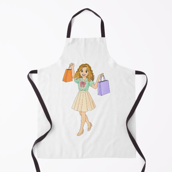 Item preview, Cute Shopping Girl in Pastel Outfit Illustration designed and sold by MooBinArt.