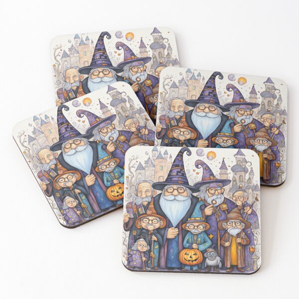 Item preview, Pensioners dressed as Wizards for Halloween designed and sold by Colin Bentham.