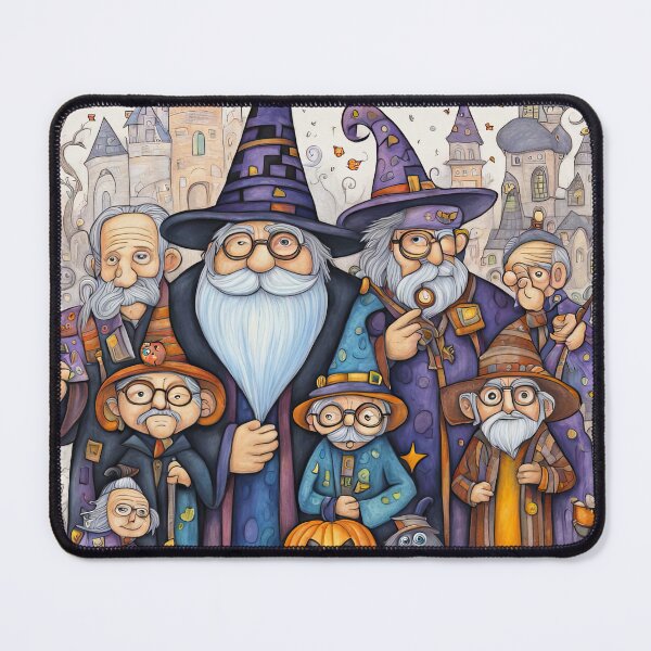 Item preview, Pensioners dressed as Wizards for Halloween designed and sold by Colin Bentham.