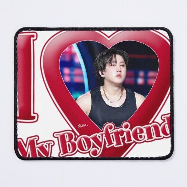 Item preview, I ❤️ My Boyfriend (Stray Kids Changbin) Print Design designed and sold by j1nirette.