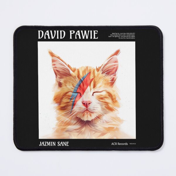 Item preview, DAVID BOWIE - PAWIE Cat Album Cover designed and sold by JusTiceT-shirts.