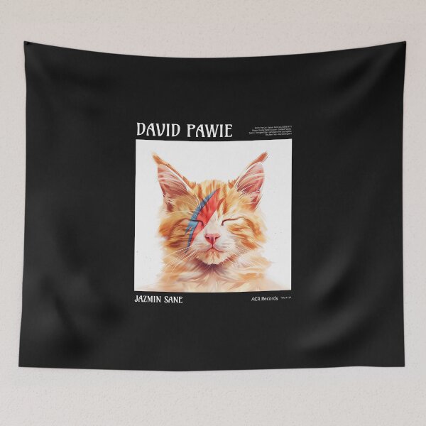 Item preview, DAVID BOWIE - PAWIE Cat Album Cover designed and sold by JusTiceT-shirts.
