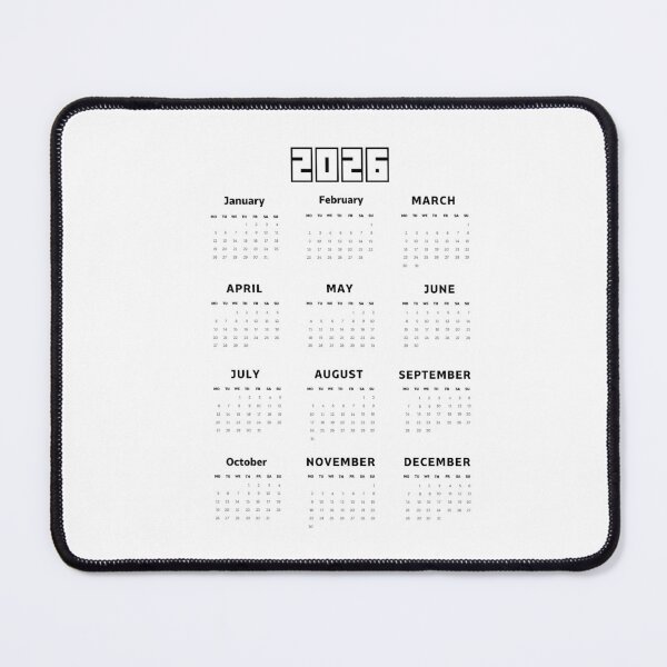 Item preview, 2026 Calendar – Minimalist Black and White designed and sold by EmeraldeaDesign.