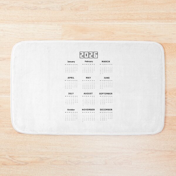 Item preview, 2026 Calendar – Minimalist Black and White designed and sold by EmeraldeaDesign.