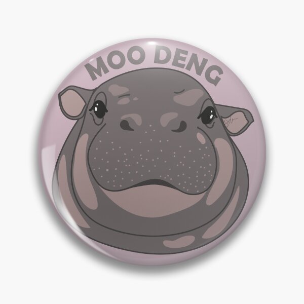 Item preview, The Viral Charm of Moo Deng: Illustrated! designed and sold by SKETCHYANDGRAPHIC.