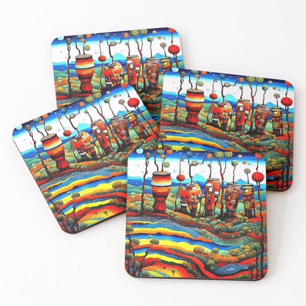 Item preview, Drums sprouting trees designed and sold by George Hutton Hunter.