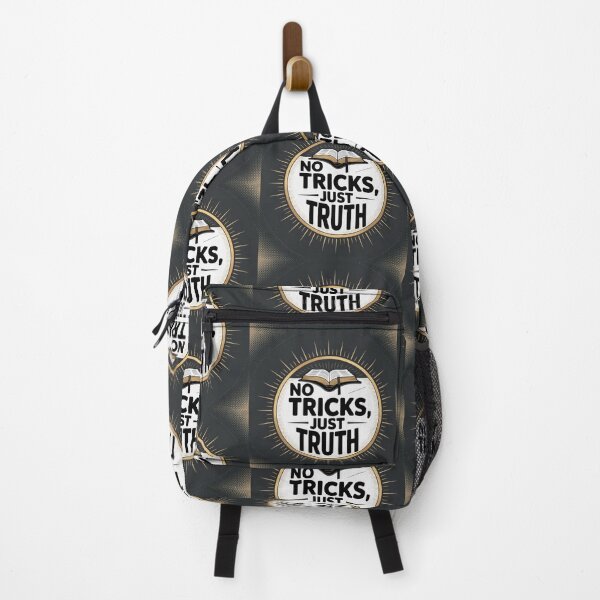 Item preview, No Tricks, Just Truth | Christian Anti-Halloween Design | Bible & Light Rays Emblem | Modern Faith Typography Art designed and sold by HeyokalivingPH.