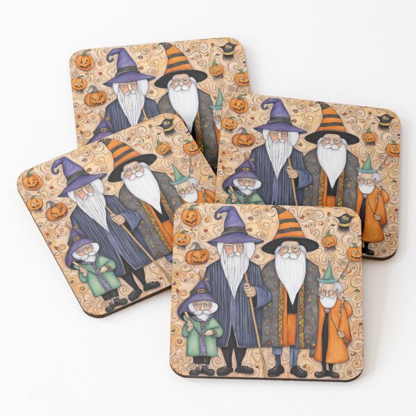 Item preview, Pensioners dressed as Wizards for Halloween designed and sold by Colin Bentham.