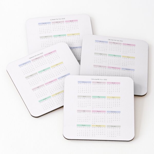 Item preview, 2026 Calendar – Minimal Pastel Style designed and sold by EmeraldeaDesign.