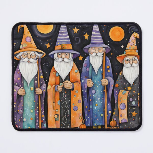 Item preview, Pensioners dressed as Wizards for Halloween designed and sold by Colin Bentham.
