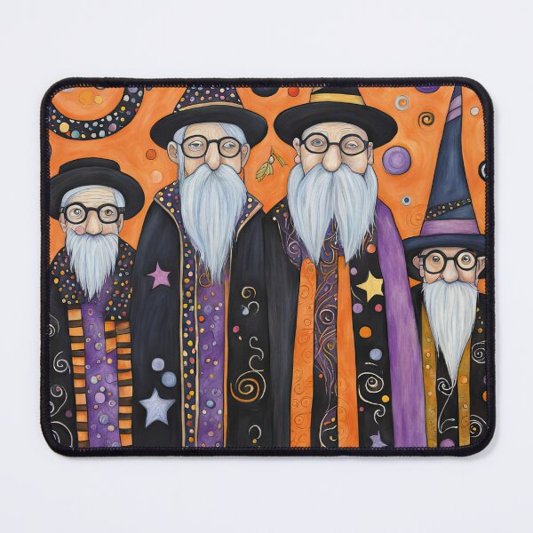Item preview, Pensioners dressed as Wizards for Halloween designed and sold by Colin Bentham.