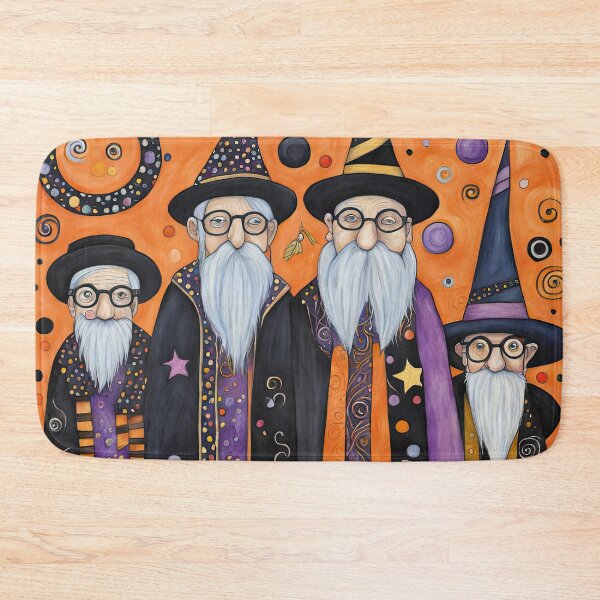 Item preview, Pensioners dressed as Wizards for Halloween designed and sold by Colin Bentham.