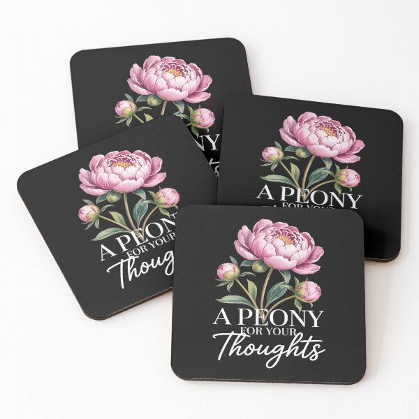 Item preview, A Peony For Your Thoughts Flowers Florist Funny designed and sold by petrichorsworld.