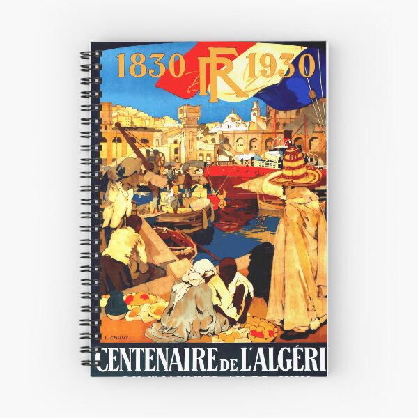 Artikelvorschau, Lebendiges Art-Deco-Poster | 100 Jahre französische Kolonialisierung in Algerien | Historisches und kulturelles Artefakt | Kunstwerk von L. Cauvry entworfen und verkauft von artofuniverse.