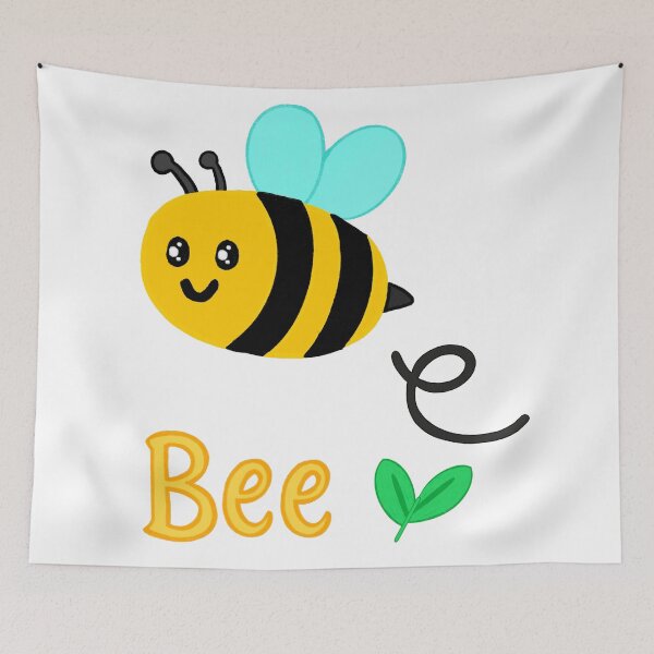 Item preview, Cute Yellow Bee Colored Pencil Illustration designed and sold by MooBinArt.