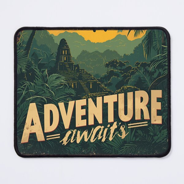 Item preview, Vintage Jungle Adventure Travel Poster designed and sold by ChicTrendz.