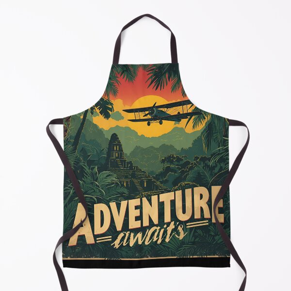 Item preview, Vintage Jungle Adventure Travel Poster designed and sold by ChicTrendz.