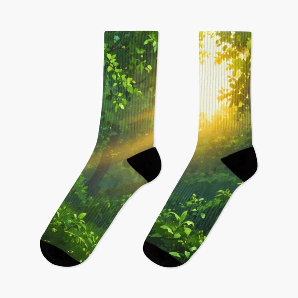 Item preview, Golden Morning Sunlight Streaming Through Lush Green Forest Leaves Creating a Peaceful and Warm Atmosphere designed and sold by Mimoshi ⭐⭐⭐⭐⭐.