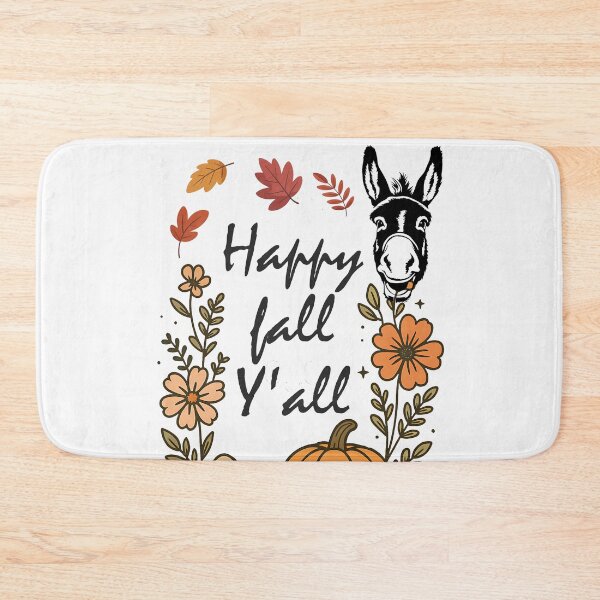 Item preview, Fall donkey happy fall vibe designed and sold by wildTrack---.