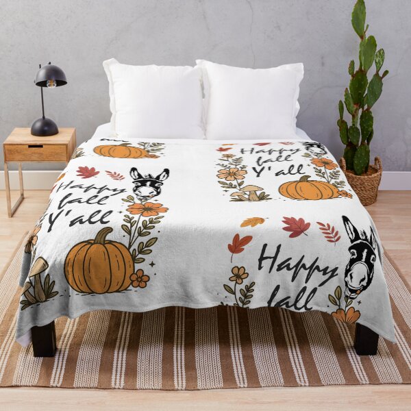 Item preview, Fall donkey happy fall vibe designed and sold by wildTrack---.