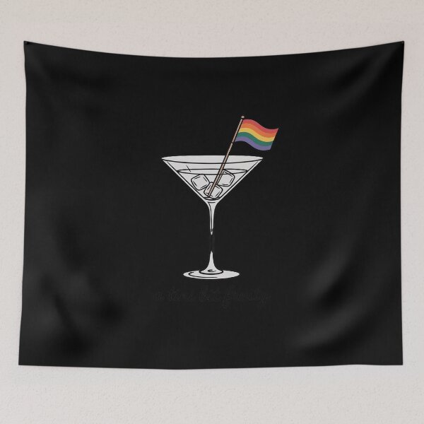 Item preview, A Tini Bit Fruity Martini Gay Pride Month LGBTQ Fruit Ally designed and sold by petrichorsworld.