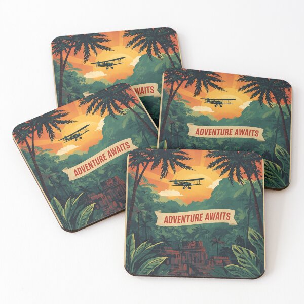 Item preview, Vintage Desert Expedition Adventure Poster designed and sold by ChicTrendz.