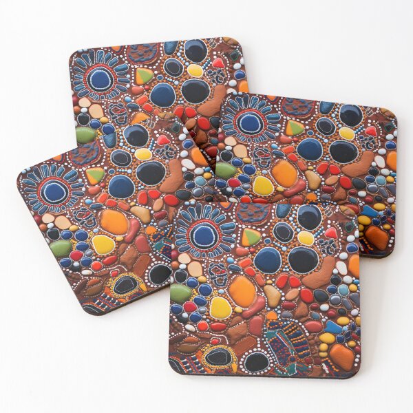 Item preview, Aboriginal Inspired Dot Art - Litchfield Nature Reserve Rocks designed and sold by GrinGalore.
