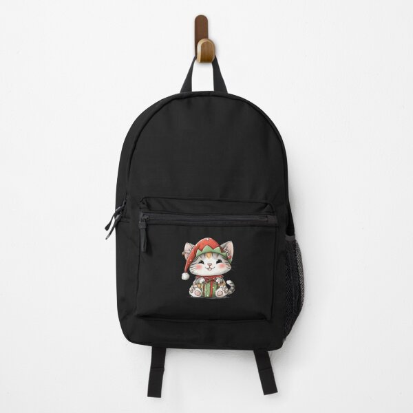 Item preview, Christmas Elf Cat With Gift Box designed and sold by diyoor.