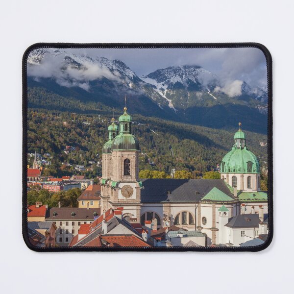 Item preview, St. James's Cathedral and the Karwendel Mountains, Old Town, Innsbruck designed and sold by Torsten Krüger.