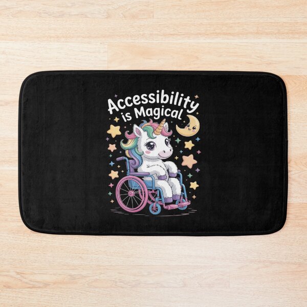 Item preview, Accessibility Is Magical Cute Unicorn Wheelchair Disabilit designed and sold by petrichorsworld.