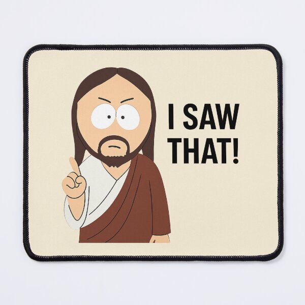 Item preview, Jesus “I saw that” meme | Cartoon style designed and sold by Bratak.
