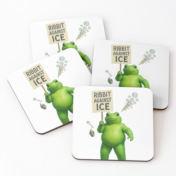 Item preview, Portland Frog Protest Ribbit Against ICE Meme Tee designed and sold by GeniePixel.