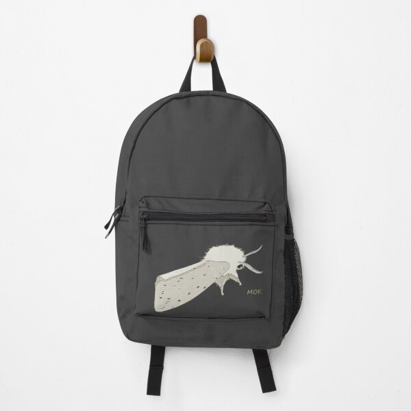 Item preview, Cute "MOF" White Ermine Moth | Adorable Fluffy Insect Design designed and sold by SKETCHYANDGRAPHIC.