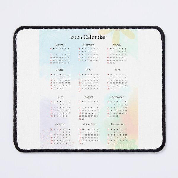 Item preview, Pastel Floral 2026 Calendar – Soft Botanical Yearly Design designed and sold by EmeraldeaDesign.