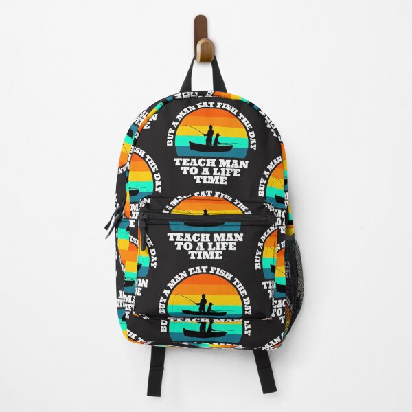 Item preview, buy a man eat fish the day teach man to a life time (father & son) designed and sold by UnboundFull.