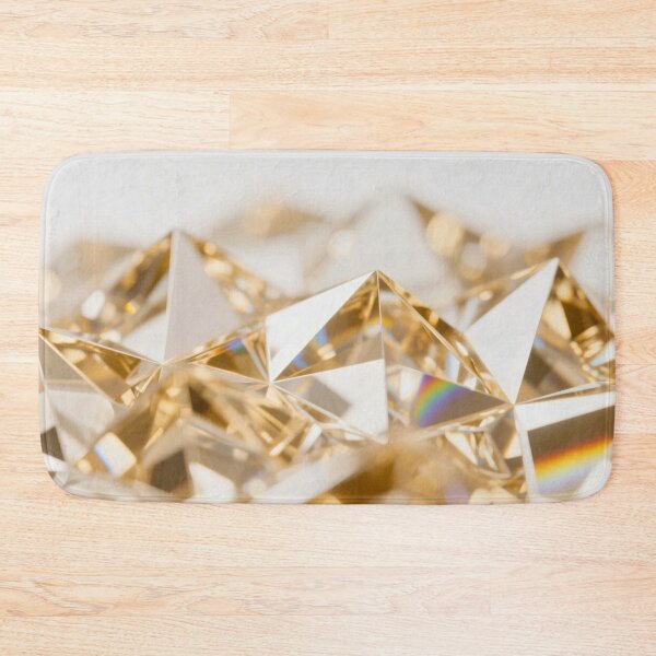 Item preview, Golden Diamond Facets Reflecting Light with Prism Rainbow Highlights and Elegant Geometric Precision designed and sold by Mimoshi ⭐⭐⭐⭐⭐.
