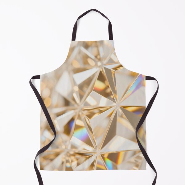 Aperçu de l'œuvre Surface de diamant géométrique dorée avec des reflets facettés et des reflets subtils de lumière arc-en-ciel créée et vendue par Mimoshi ⭐⭐⭐⭐⭐.