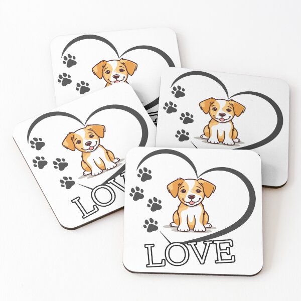 Item preview, Love Dog – Cute Puppy Design designed and sold by YANKICREATIVE.