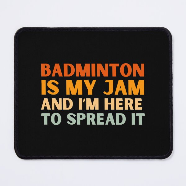 Item preview, Badminton Is My Jam Funny Colorful Badminton Player designed and sold by StrideSuccess.