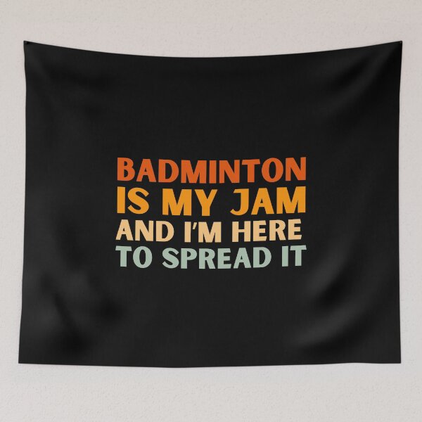 Item preview, Badminton Is My Jam Funny Colorful Badminton Player designed and sold by StrideSuccess.