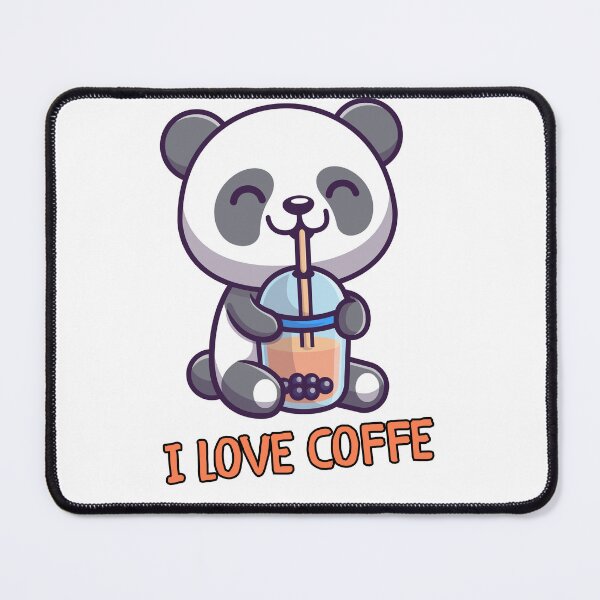 Item preview, I Love Coffee Panda Illustration designed and sold by YANKICREATIVE.